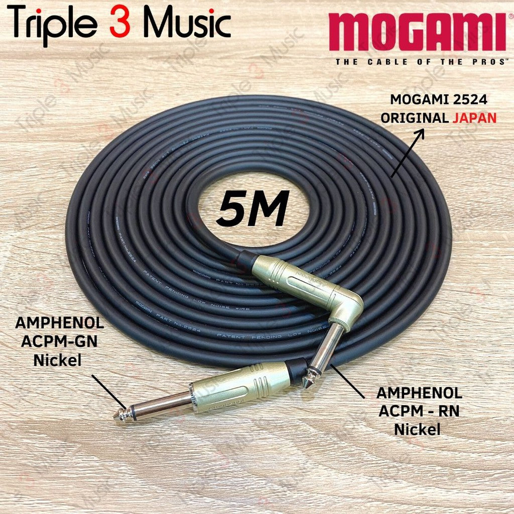 Mogami 2524 Original MADE IN JAPAN Kabel Instrument jack GITAR TS to TS JACK L