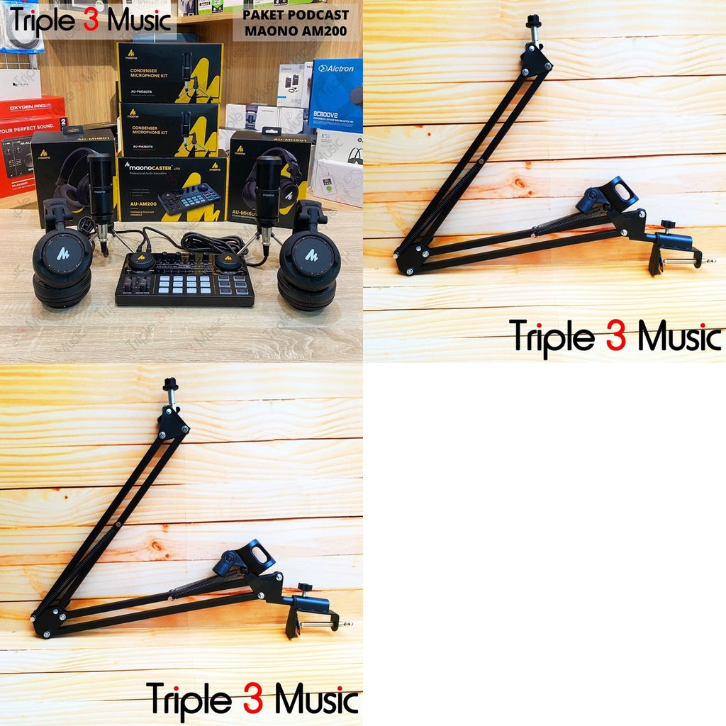 Maono AU AM200 With headphone Maonocaster paket Podcast 2 orang