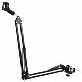 Stand Microphone Broadcast radio stand Mic meja stand recording robot stand jepit