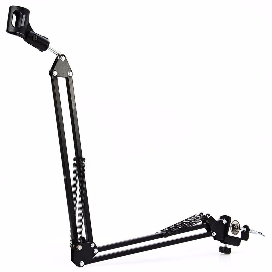 Stand Microphone Broadcast radio stand Mic meja stand recording robot stand jepit