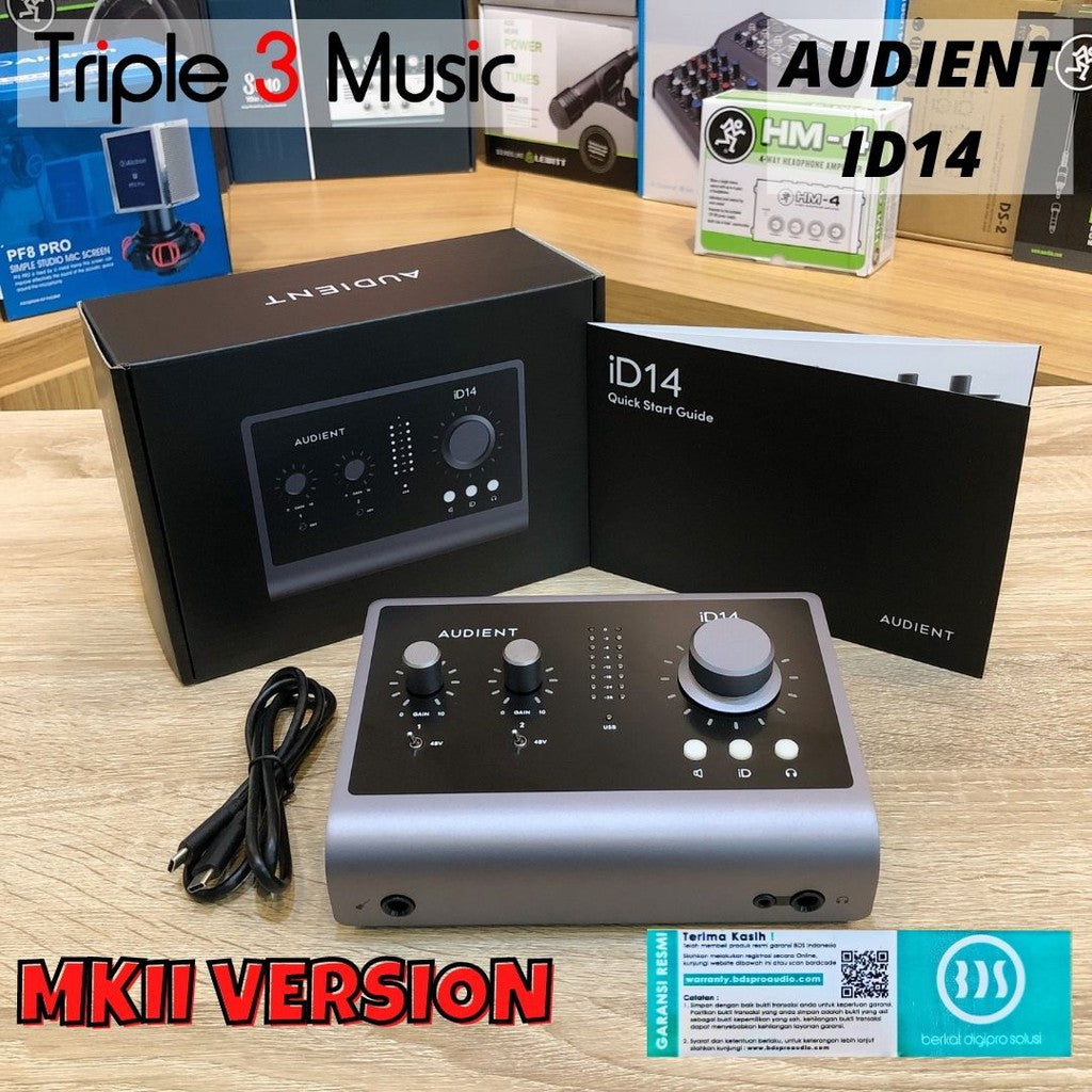 Audient iD14 MK II ORIGINAL Garansi Soundcard Recording