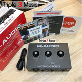 M-Audio Mtrack SOLO M-TRACK SOLO AUDIO INTERFACE Soundcard recording ORIGINAL GARANSI resmi