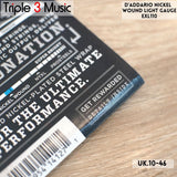 D'Addario EXL110 ORIGINAL RESMI 10-46 senar gitar elektrik