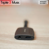MCDODO Ca 6340 Ca6340 Iphone Splitter Lightning to Jack 3.5 Mm + Lightning Audio Open Mic
