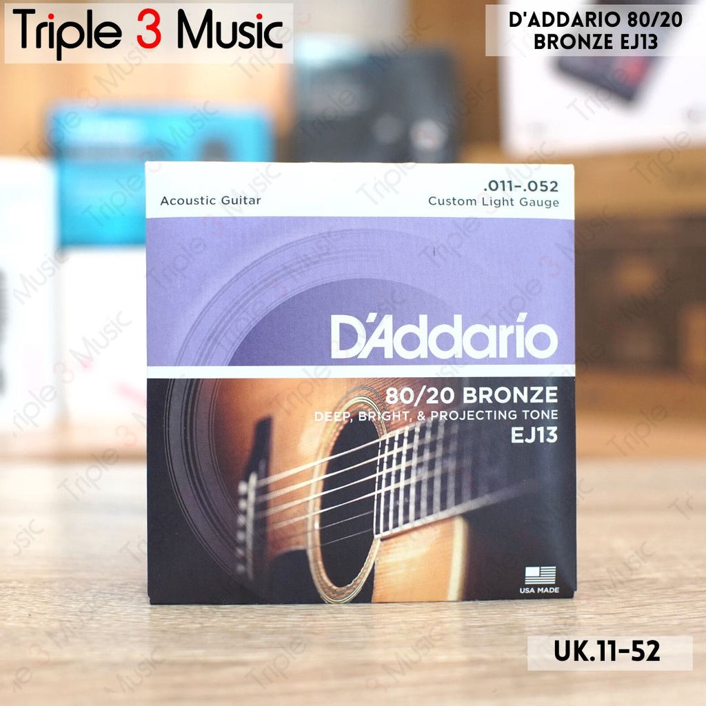 D'Addario EJ13 11-52 senar gitar akustik ORIGINAL