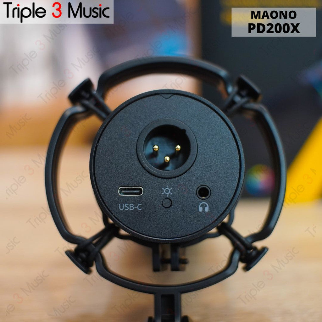 Maono PD200 PD200X RGB Microphone Mic Dynamic USB & XLR Podcast broadcast