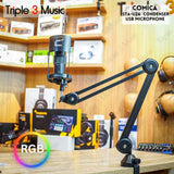 COMICA STA-U2A RGB Cardioid Condenser USB Microphone Kit