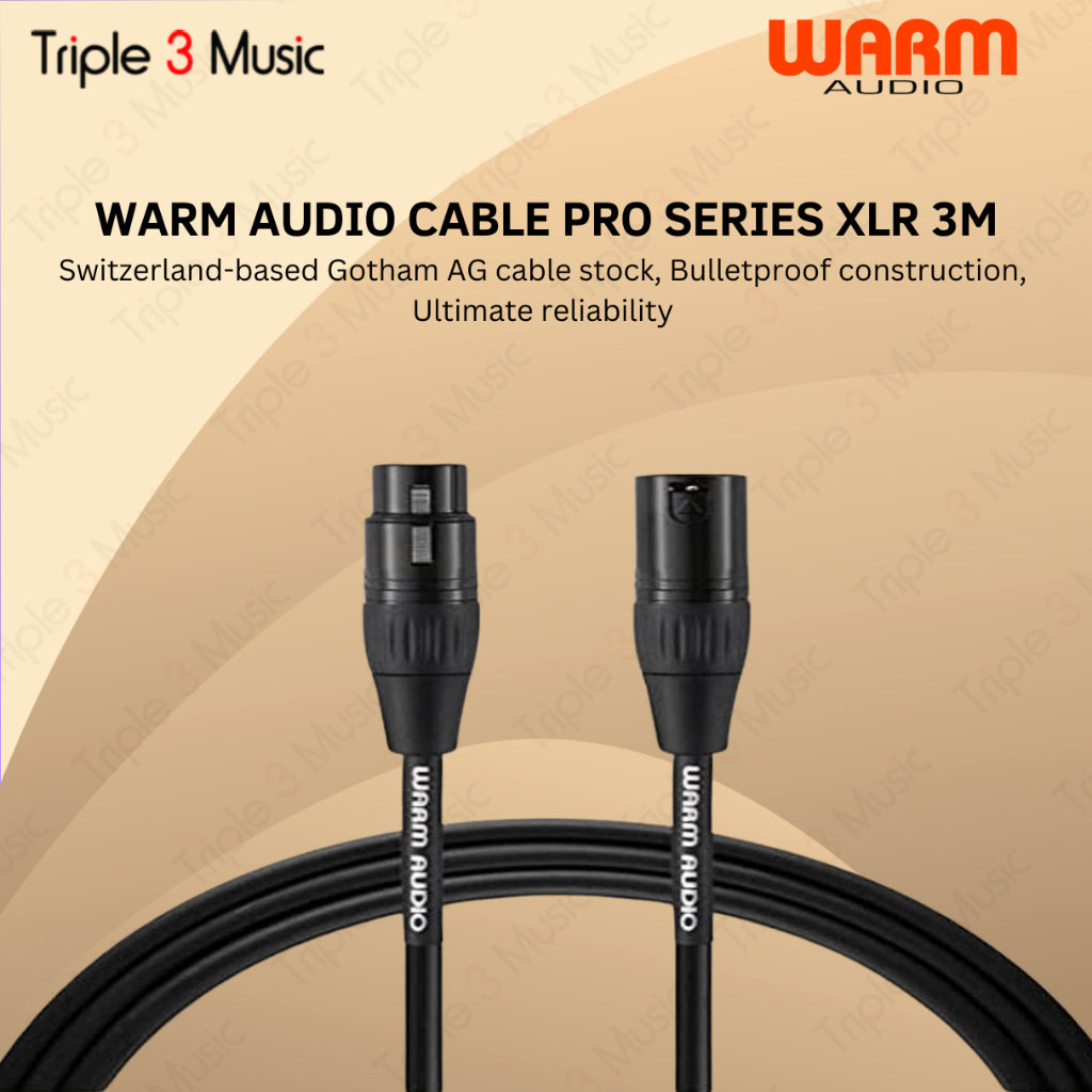 WARM AUDIO XLR TO XLR CABLE PRO SERIES 10FT 3m