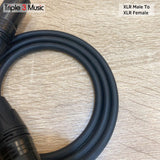 Kabel mic microphone XLR male to XLR fe 1m OFC Standard