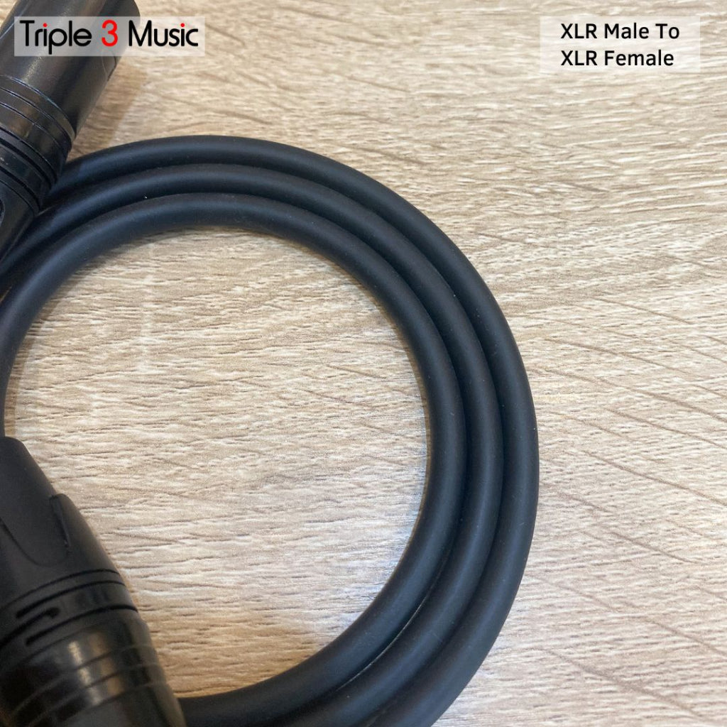 Kabel mic microphone XLR male to XLR fe 1m OFC Standard