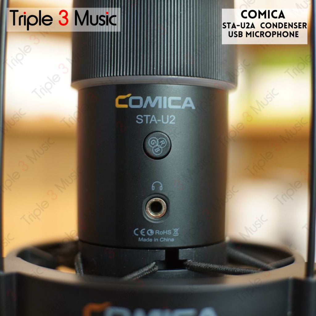 COMICA STA-U2A RGB Cardioid Condenser USB Microphone Kit