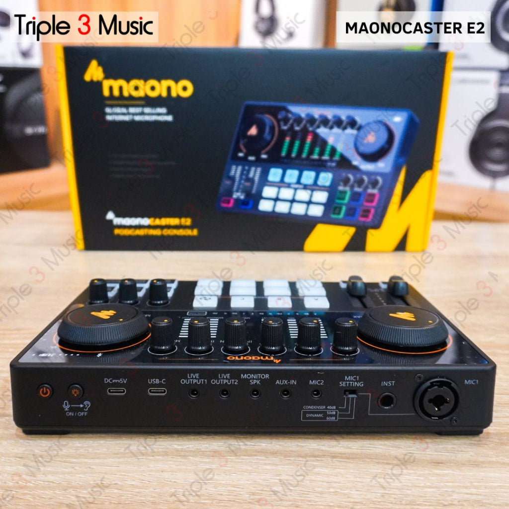 Maono E2 Maonocaster AME2 Soundcard usb streaming podcast