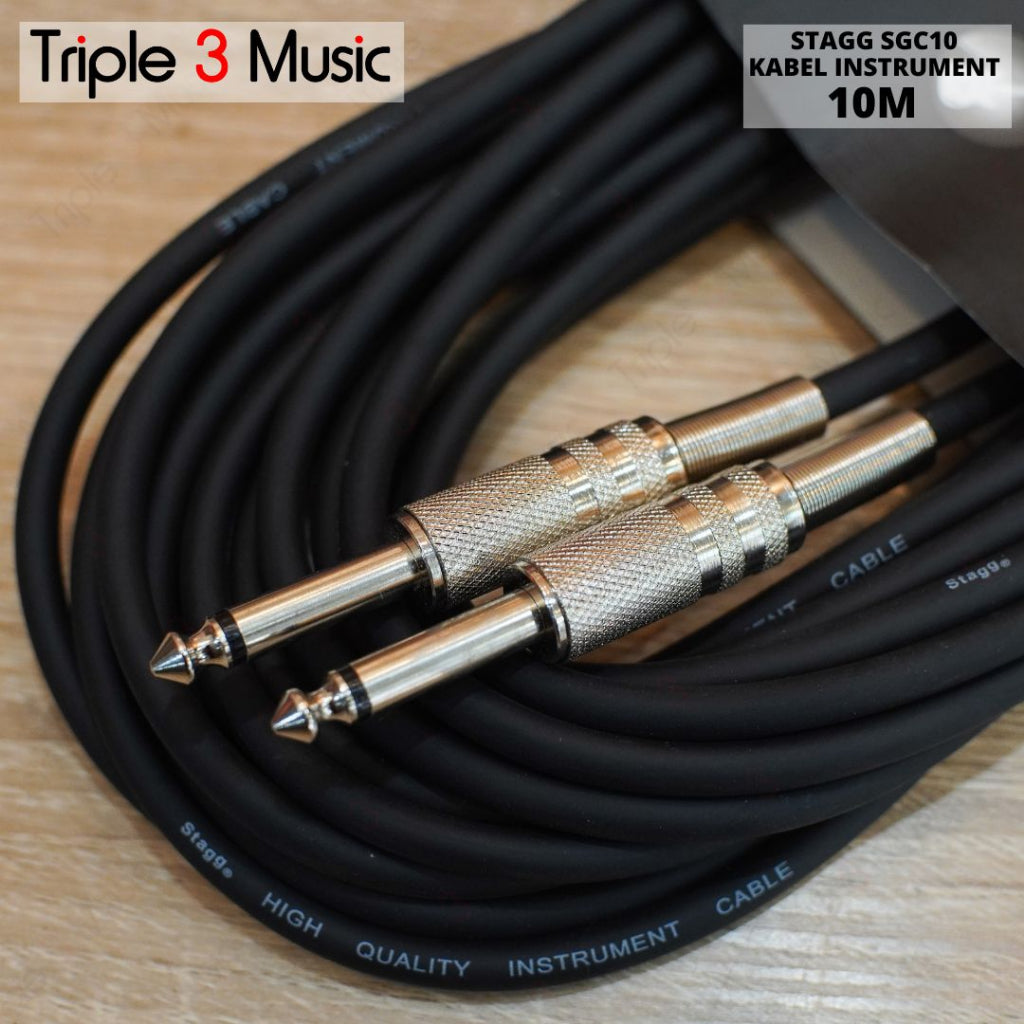 STAGG SGC10 10m Kabel Jack to jack kabel gitar instrument