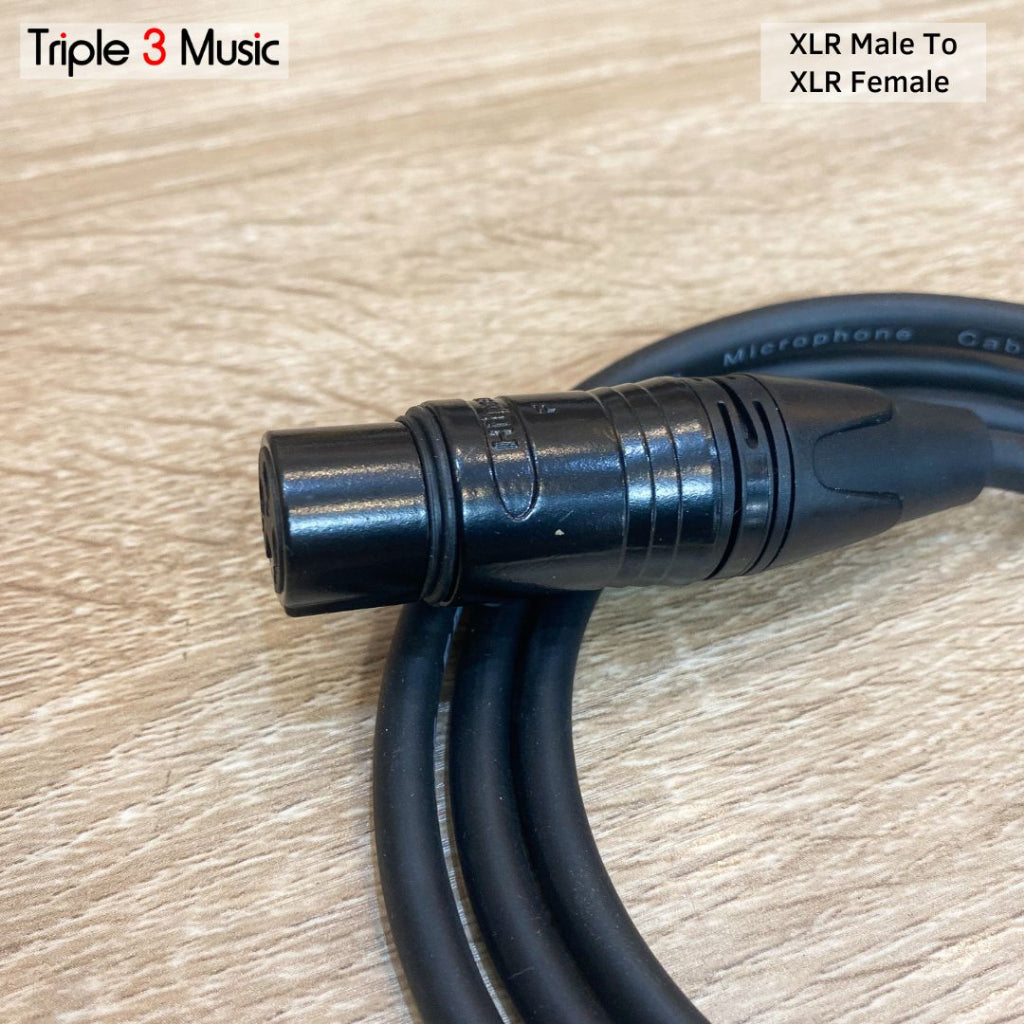 Kabel mic microphone XLR male to XLR fe 1m OFC Standard
