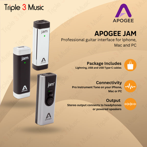 APOGEE Jam for iOS & Mac AUDIO INTERFACE