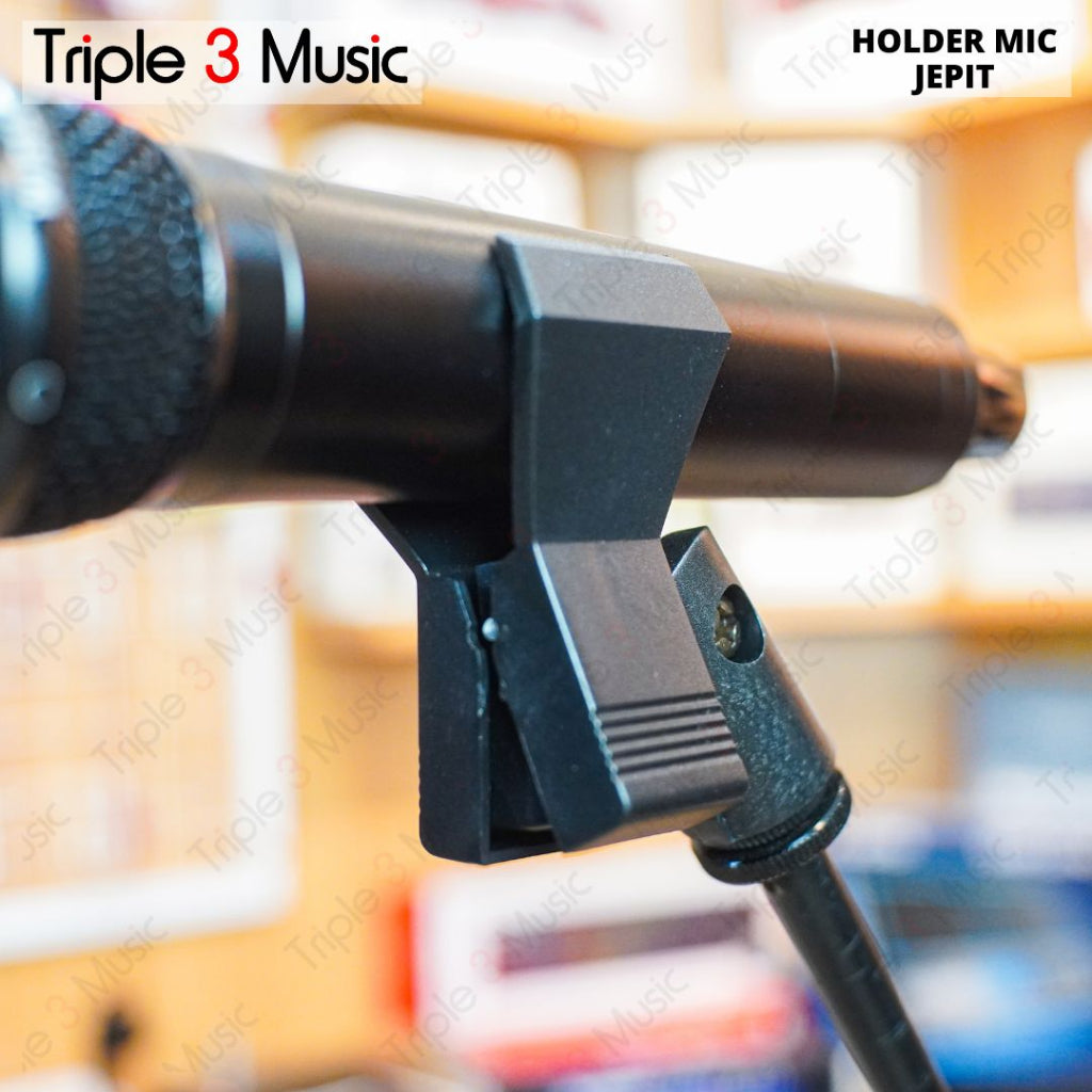 Holder Clamp mic microphone jepit capit untuk mic wireless di stand