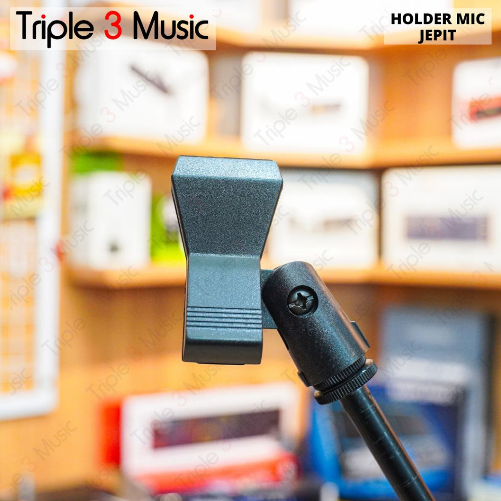 Holder Clamp mic microphone jepit capit untuk mic wireless di stand