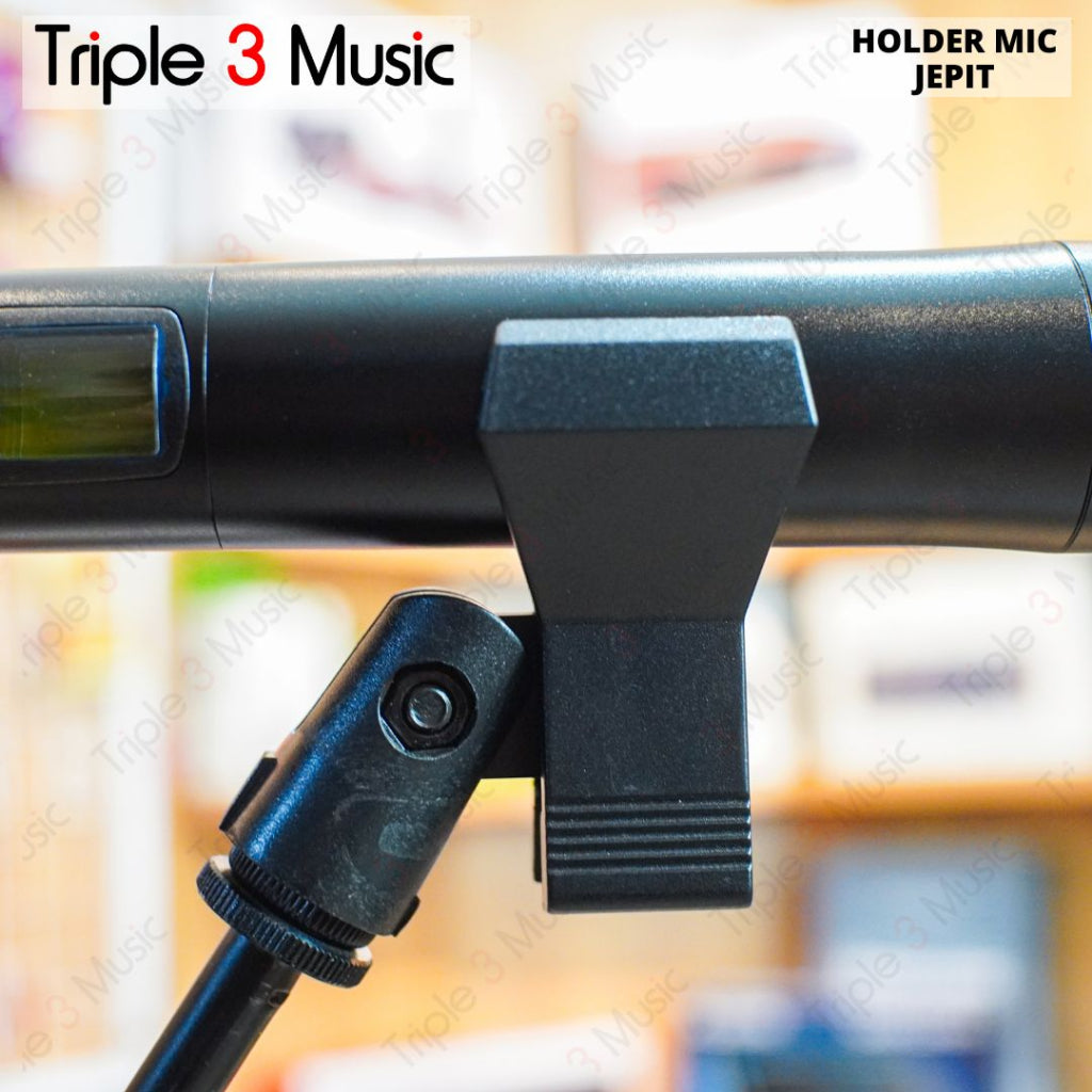 Holder Clamp mic microphone jepit capit untuk mic wireless di stand