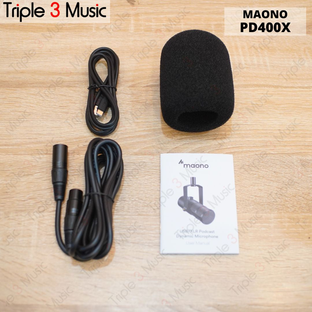 Maono PD400X Microphone Mic Dynamic USB & XLR Podcast broadcast