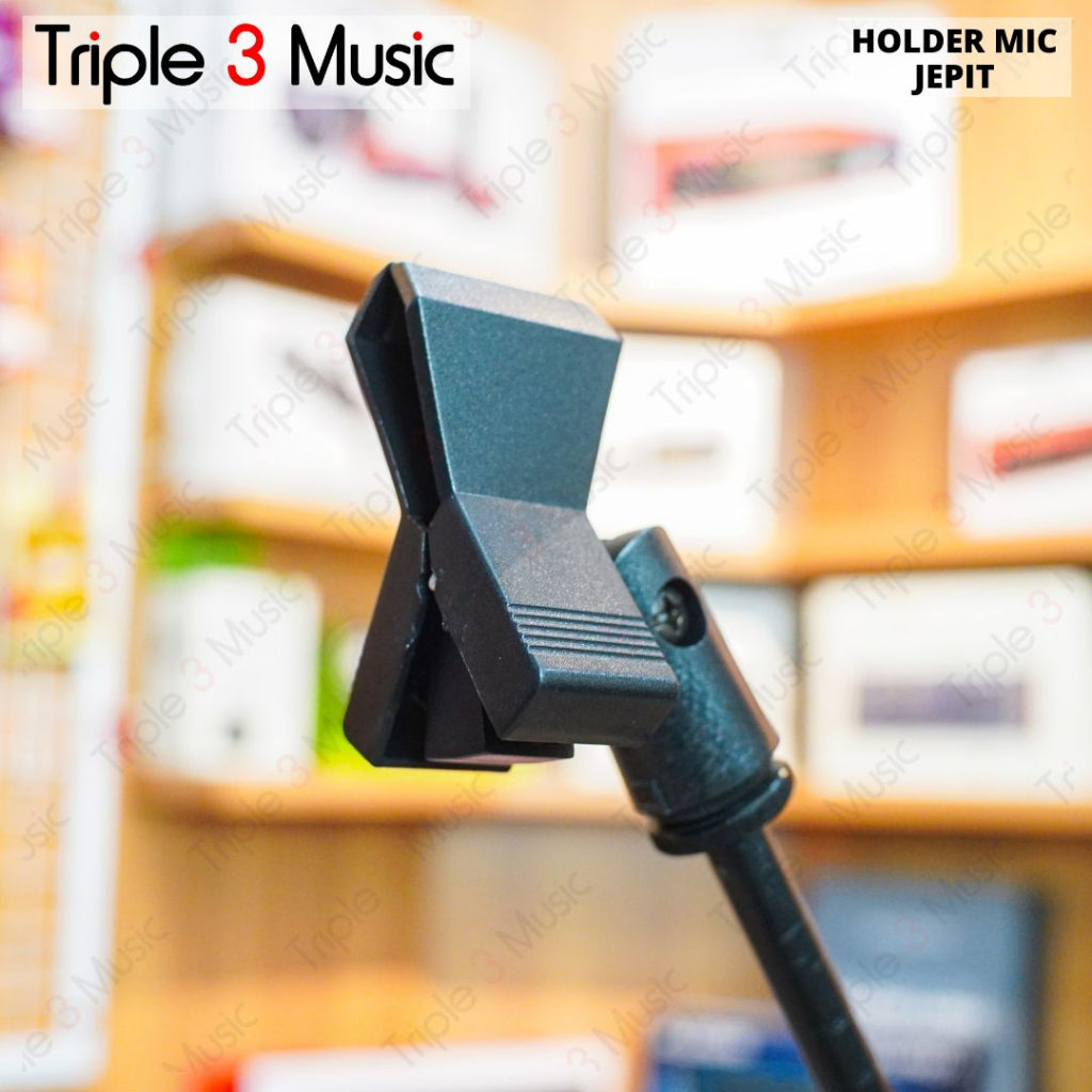 Holder Clamp mic microphone jepit capit untuk mic wireless di stand