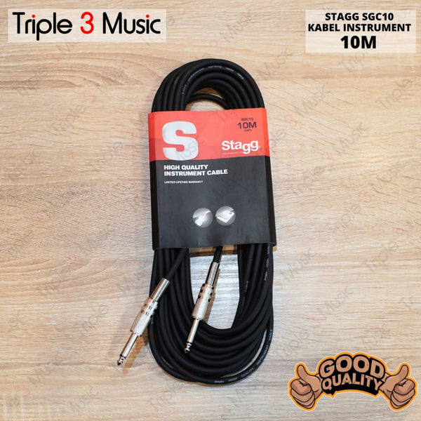 STAGG SGC10 10m Kabel Jack to jack kabel gitar instrument