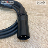 Kabel mic microphone XLR male to XLR fe 1m OFC Standard