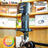 COMICA STA-U2A RGB Cardioid Condenser USB Microphone Kit