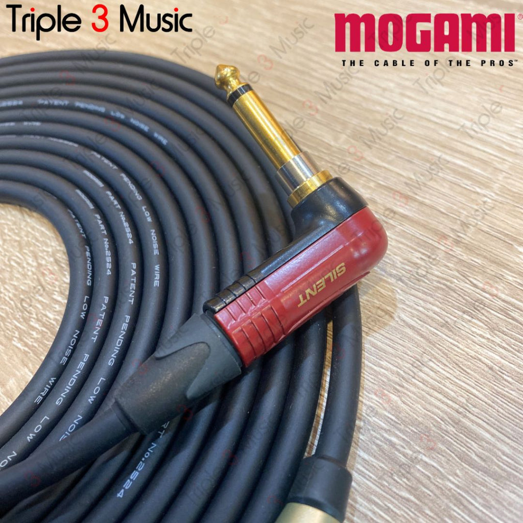 Mogami 2524 JPN Kabel instrument Gitar Neutrik silent PLUG L TS 6.5 5m