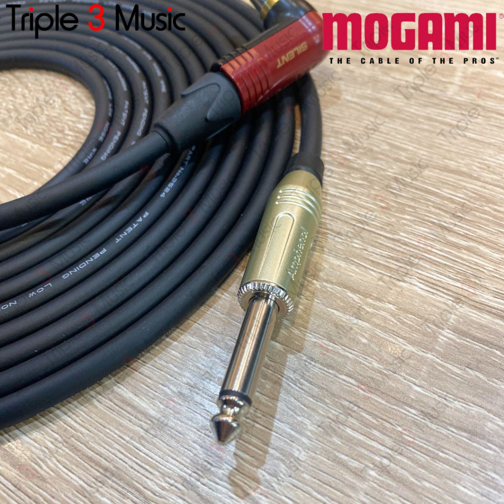 Mogami 2524 JPN Kabel instrument Gitar Neutrik silent PLUG L TS 6.5 5m