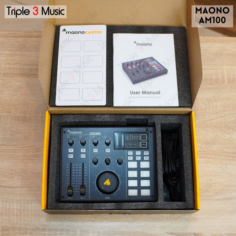 Maono AU-AM100 monocaster Soundcard streaming podcast