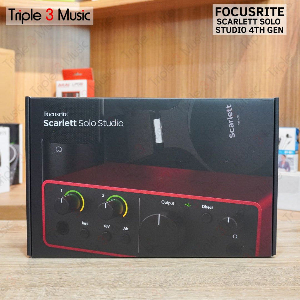 Focusrite Scarlett Solo Studio 4th Gen Paket recording ORIGINAL