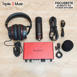 Focusrite Scarlett 2i2 Studio 4th Gen Paket recording ORIGINAL