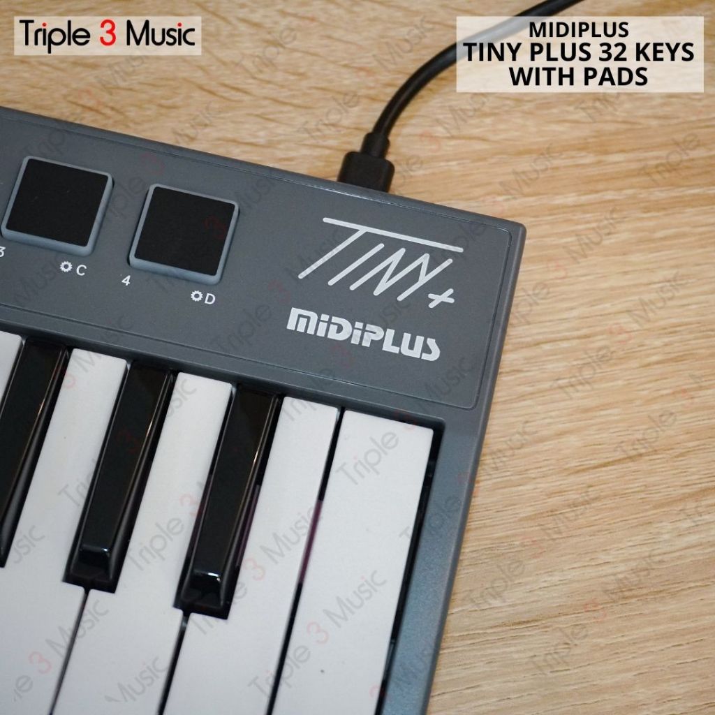 Midiplus TINY + plus with pad Keyboard Mini Midi controller 32 keys