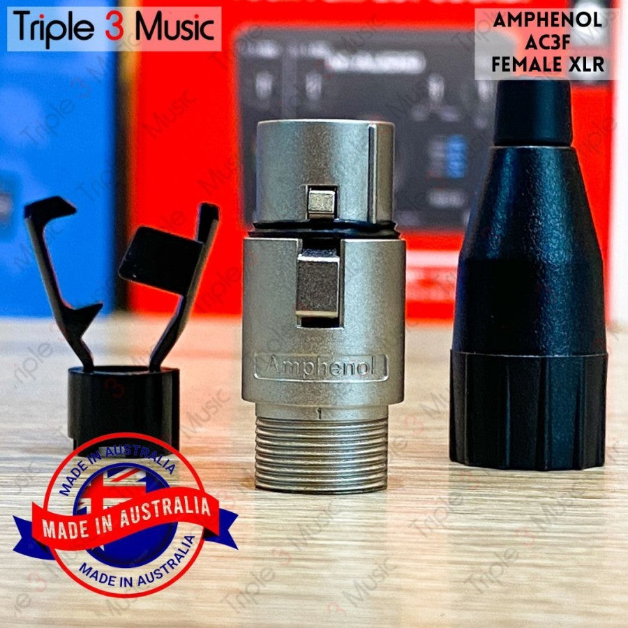 AMPHENOL AC3M + AC3F Sepasang canon XLR MALE FEMALE ORIGINAL