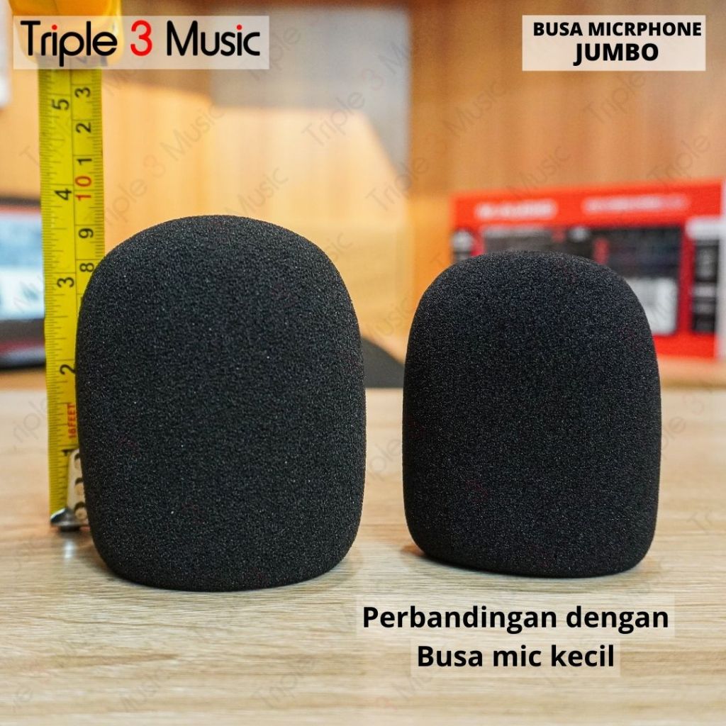 Busa Mic BESAR JUMBO spon Foam Mic Condenser besar mikrofon