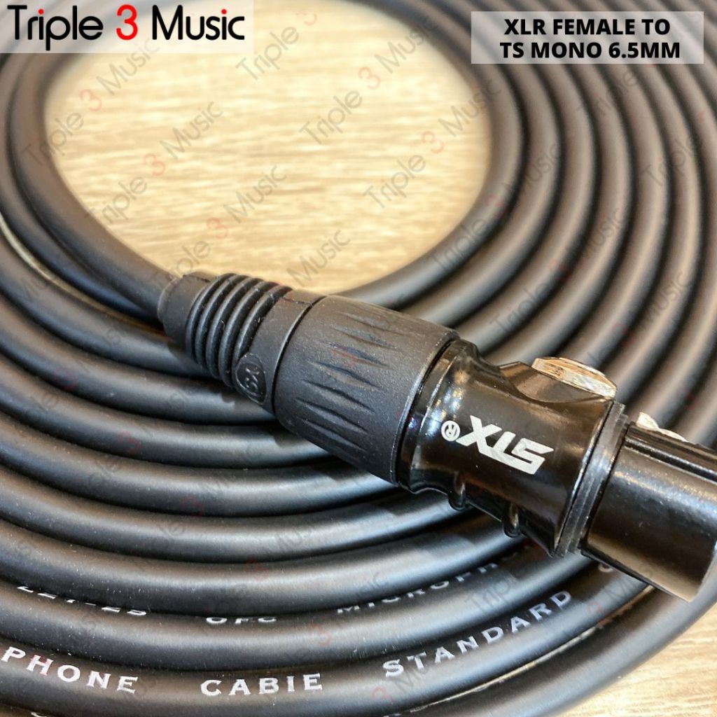 Kabel XLR  Female to Jack TS 6.5 akai OFC JAPAN STANDARD kabel mic dynamic