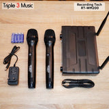 Recording Tech RT-WM200 WM200 WM 200 Mic wireless isi 2 Original