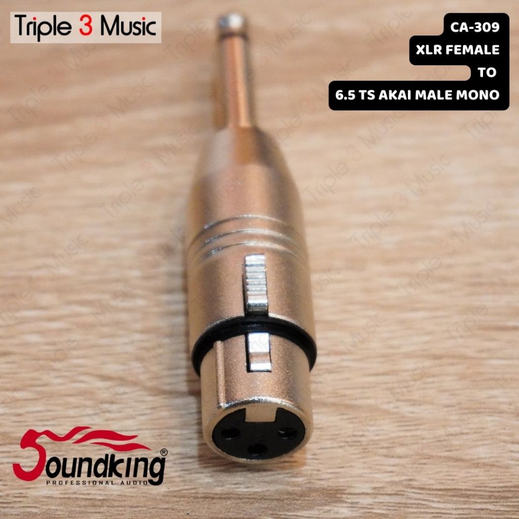 Soundking CA 309 Adapter Converter XLR FEMALE Canon To TS AKAI 6.5mm