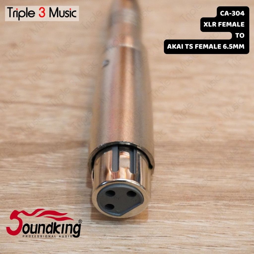 SOUNDKING CA 304 Adapter Converter XLR FEMALE TO Akai ts Female 6,5mm