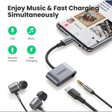 UGREEN Adapter USB C To 3.5mm Audio Charging Samsung iPad Pro 60164