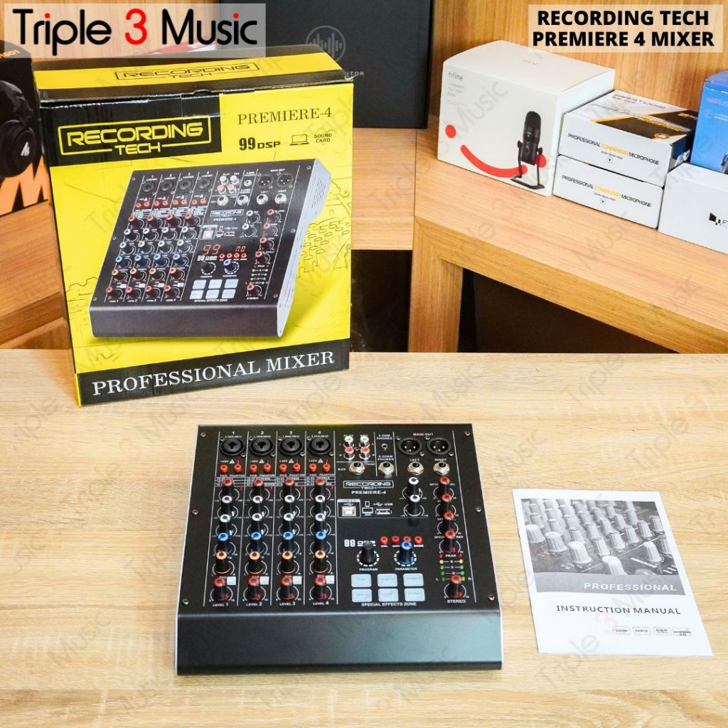 RECORDING TECH PREMIERE 4 Mixer USB 4 Channel