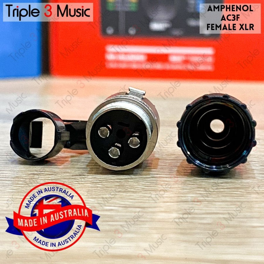 AMPHENOL AC3M + AC3F Sepasang canon XLR MALE FEMALE ORIGINAL