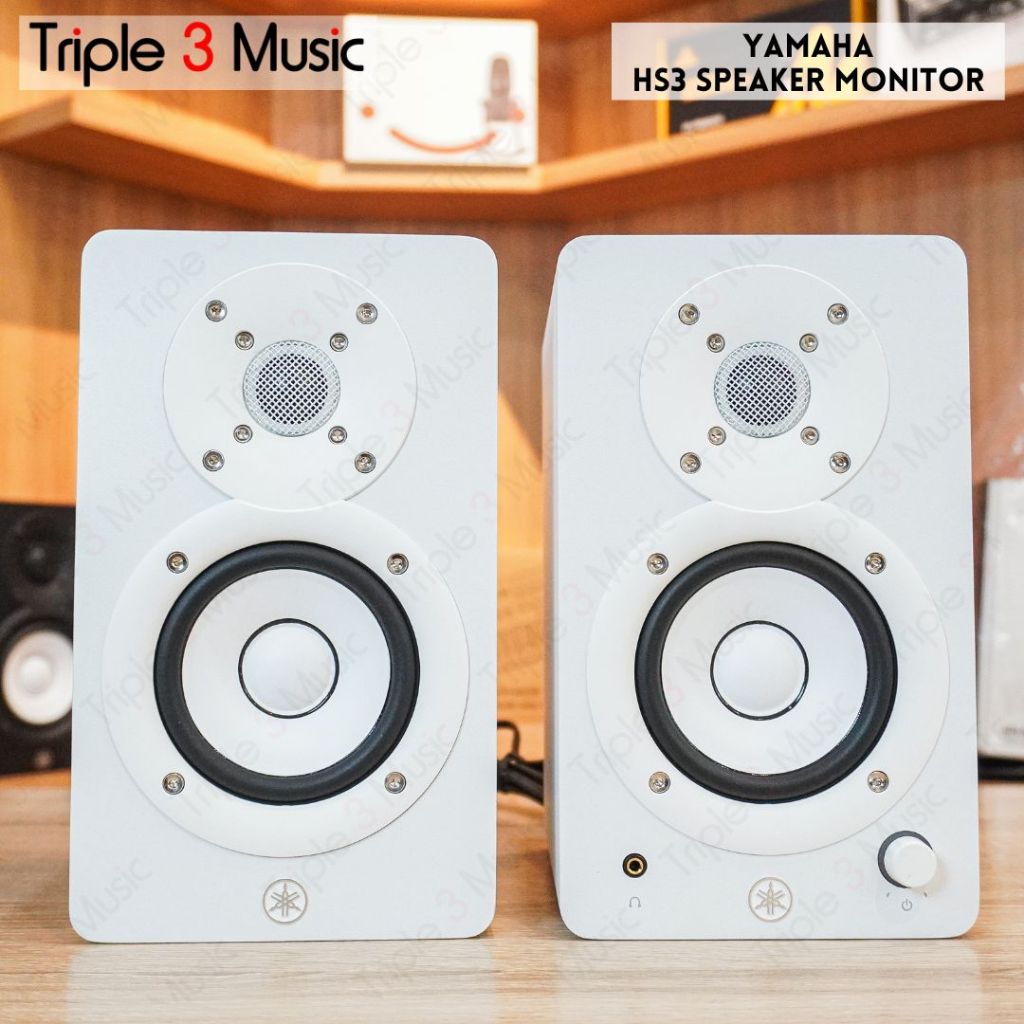 YAMAHA HS3 HS-3 HS 3 3.5 inch Speaker Monitor Flat Sepasang