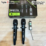 RECORDING TECH RT HH WM2 Wireless Microphone 2 mic ORIGINAL