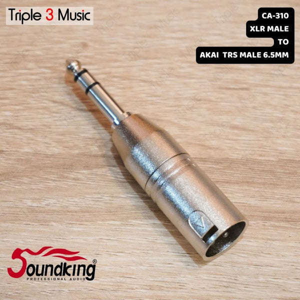 SOUNDKING CA 310 Adapter converter XLR MALE to TRS AKAI Male 6.5