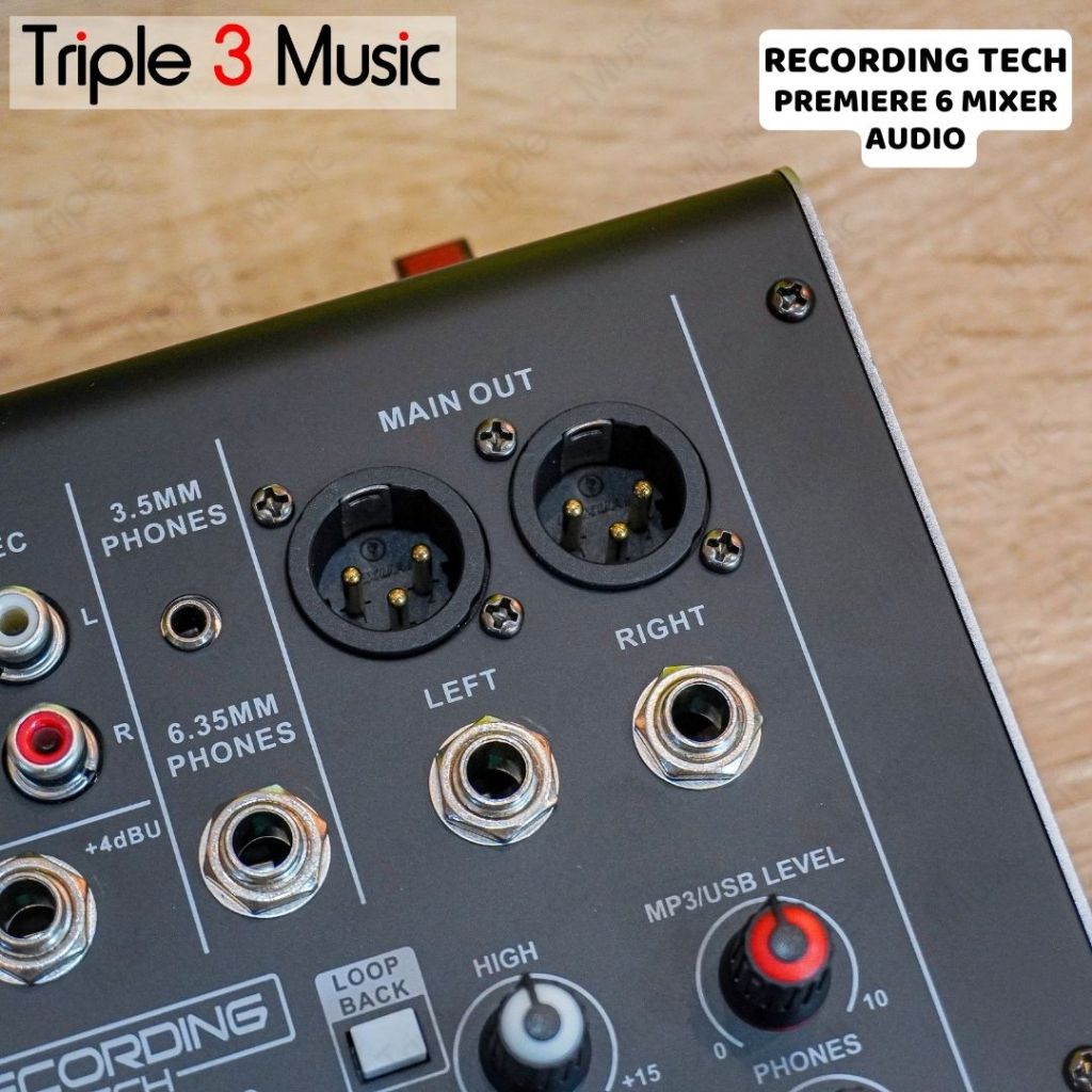 Recording Tech Premiere 6 Mixer Audio 6 Channel