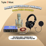 Paket Recording Dolphin sound DS Orca Premium Bundle with Mic+headphone