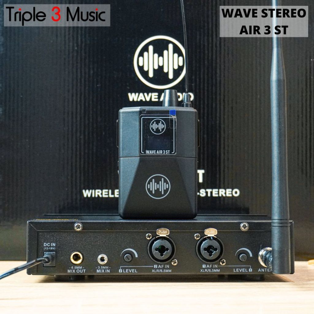 WAVE AIR 3 ST Stereo Wireless IEM System Stage Wave Audio Monitor