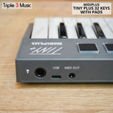 Midiplus TINY + plus with pad Keyboard Mini Midi controller 32 keys