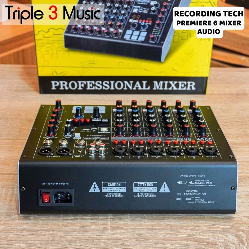 Recording Tech Premiere 6 Mixer Audio 6 Channel
